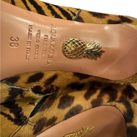AQUAZURRA ALMA ANIMAL PRINT BOOTS - SZ 38/7.5 - Picture 5 of 5